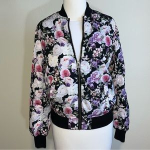Floral Bomber Jacket